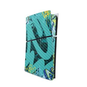 Glossy Glitter Gaming Skin Compatible with PlayStation 5 Slim Digital Edition Console Only - Camber - Premium 3M Vinyl Protective Wrap Decal Cover - Easy to Apply | Crafted in The USA by MightySkins