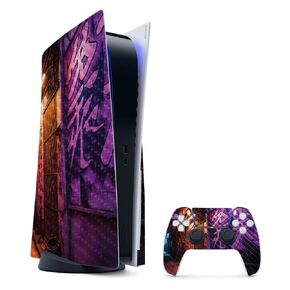 Glossy Glitter Gaming Skin Compatible with PlayStation 5 Bundle - Paper Cup - Premium 3M Vinyl Protective Wrap Decal Cover - Easy to Apply | Crafted in The USA by MightySkins