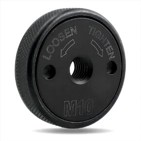 Mesee M10 Quick Clamping Nut for Angle Grinder Quick Change Heavy Duty Angle Grinder Locking Retaining Nut Fast Tighten and Release Clamping Flange Grinder Fastener for Circular Saw Blade, Cup Wheels