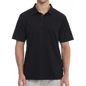Mens Polo Shirts Seamless Golf Shirts Short Sleeve Quick-Dry Polo for Men