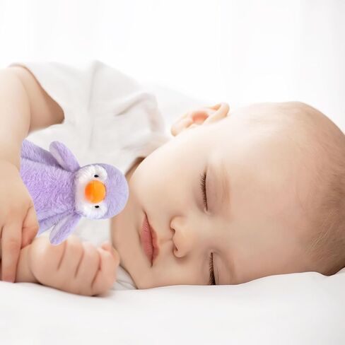Baby Purple Penguin Soft Stuffed Animal Security Blanket, Plush Penguin Character Lovey Blanket, Baby Shower/Nursery Gift, Newborn Infant Toddler Snuggle Blankie for Girls Boys, 14 Inches in Kuwait
