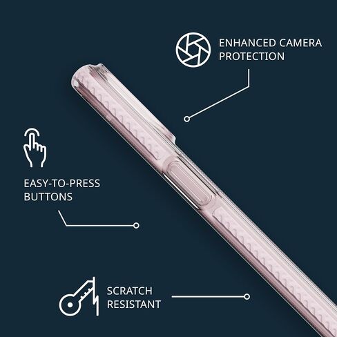 Tech21 Evo Crystal for iPhone 15 - Compatible with MagSafe - Impact Protection Case - Pink in Saudi Arabia