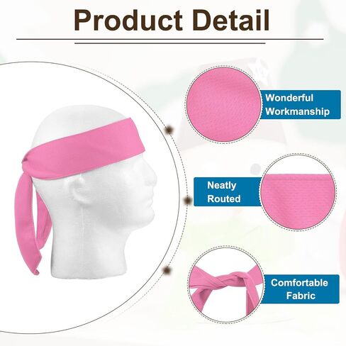 ربطات رأس باتيكل، عصابة رأس نينجا كاراتيه، عصابة رأس رياضية قابلة للتعديل، ربطة عنق خلفية ماصة للعرق للرجال والنساء والجري والتنس واليوجا، أزرق داكن in Saudi Arabia
