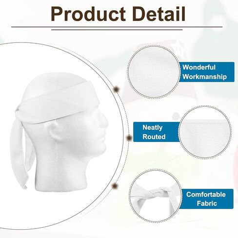 ربطات رأس باتيكل، عصابة رأس نينجا كاراتيه، عصابة رأس رياضية قابلة للتعديل، ربطة عنق خلفية ماصة للعرق للرجال والنساء والجري والتنس واليوجا، أزرق داكن in Saudi Arabia