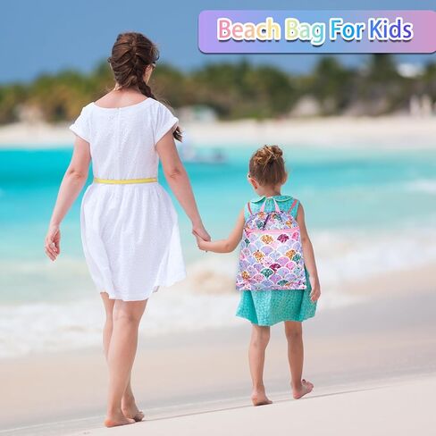 RLGPBON Drawstring Backpack for Kids Girls and Boy,Girls Gym Dance Bag,Sports Gym Bag for Girls Kids Waterproof Swimming Beach Sackpack in Kuwait