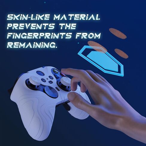 PlayVital Mountain Range Edition Silicone Cover for Xbox Elite Wireless Controller Series 2 & Elite Series 2 Core, Clear White Anti-Slip Controller Skin for Xbox Elite Series 2 Core with Thumb Grips in Kuwait