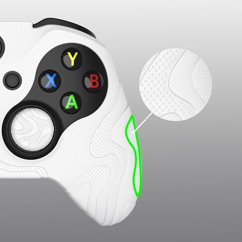 PlayVital Mountain Range Edition Silicone Cover for Xbox Elite Wireless Controller Series 2 & Elite Series 2 Core, Clear White Anti-Slip Controller Skin for Xbox Elite Series 2 Core with Thumb Grips in Kuwait