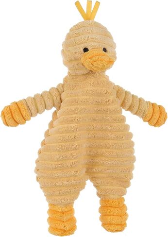 Apricot Lamb Corduroy Duck Soft Loveys for Babies, Security Blanket for Baby Boy and Girl, 10.3 Inches for Infant and Toddlers in Saudi Arabia