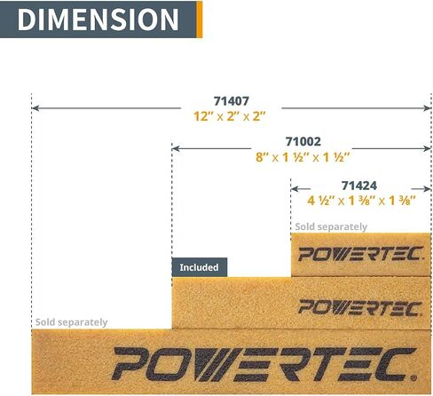POWERTEC 11127-7 1 × 30 بوصة مجموعة أحزمة صنفرة A/O وعصا تنظيف كاشطة، تشكيلة 24PK، 4 لكل منها 60/80/120/180/240/400 حبيبة لـ WEN 6515T، حزام Bucktool وممحاة قرص الصنفرة المطاطية الطبيعية in Saudi Arabia
