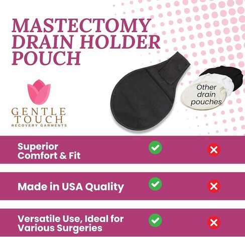Surg-Ease Mastectomy Drain Pouch 373D Made in USA in Saudi Arabia