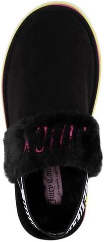 صنادل نسائية من الفرو الصناعي من Juicy Couture - شباشب مريحة سهلة الارتداء مع حزام خلفي، شرائح فروية أنيقة لراحة داخلية وخارجية in Saudi Arabia