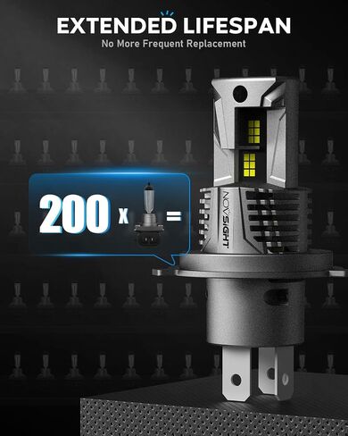 مصابيح NOVSIGHT H11، مصباح ضباب 18000LM 6500K، مقاس 1:1 التوصيل والتشغيل، حزمة من 2 in Saudi Arabia