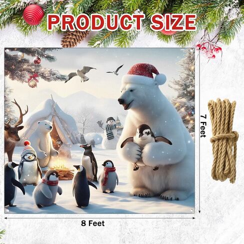 Christmas Garage Door Banner 7 x 8ft outdoor Christmas Decoration holiday garage door covers wall Backdrop Decoration Indoor Outdoor for Christmas Holiday Party Supplies(Snowman) in Saudi Arabia
