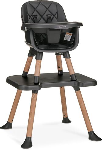 Dream On Me Luna 4in1 Convertible Highchair in Black in Kuwait