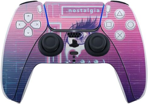 Glossy Glitter Gaming Skin Compatible with PlayStation 5 Controller - Tome - Premium 3M Vinyl Protective Wrap Decal Cover - Easy to Apply | Crafted in The USA by MightySkins in Kuwait