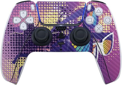 Glossy Glitter Gaming Skin Compatible with PlayStation 5 Controller - Tome - Premium 3M Vinyl Protective Wrap Decal Cover - Easy to Apply | Crafted in The USA by MightySkins in Kuwait