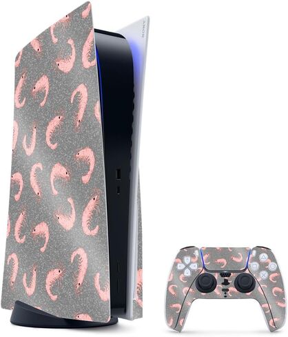 Glossy Glitter Gaming Skin Compatible with PlayStation 5 Bundle - OMG Yes - Premium 3M Vinyl Protective Wrap Decal Cover - Easy to Apply | Crafted in The USA by MightySkins in Kuwait