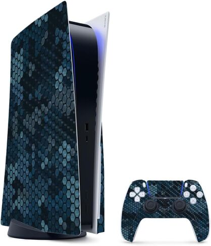 غلاف ألعاب لامع لامع متوافق مع حزمة PlayStation 5 - علامات نيون - غطاء لاصق واقي من الفينيل 3M ممتاز - سهل التطبيق | صُنع في الولايات المتحدة الأمريكية بواسطة MightySkins in Saudi Arabia