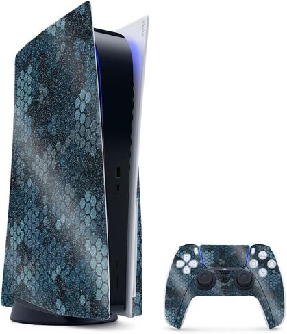 غلاف ألعاب لامع لامع متوافق مع حزمة PlayStation 5 - علامات نيون - غطاء لاصق واقي من الفينيل 3M ممتاز - سهل التطبيق | صُنع في الولايات المتحدة الأمريكية بواسطة MightySkins in Saudi Arabia