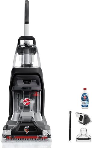 Hoover PowerScrub Deluxe Carpet Cleaner Machine for Carpet and Upholstery, Deep Cleaning Carpet Shampooer Machine with Multi-Purpose Tools, Pair with Hoover Carpet Cleaner Solution in Saudi Arabia