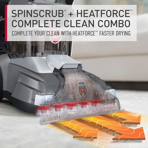 Hoover PowerScrub Deluxe Carpet Cleaner Machine for Carpet and Upholstery, Deep Cleaning Carpet Shampooer Machine with Multi-Purpose Tools, Pair with Hoover Carpet Cleaner Solution in Saudi Arabia