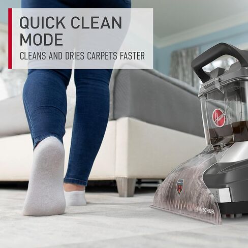 Hoover PowerScrub Deluxe Carpet Cleaner Machine for Carpet and Upholstery, Deep Cleaning Carpet Shampooer Machine with Multi-Purpose Tools, Pair with Hoover Carpet Cleaner Solution in Saudi Arabia