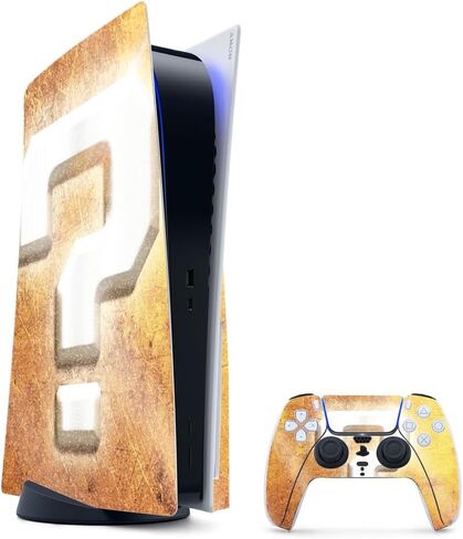 Glossy Glitter Gaming Skin Compatible with PlayStation 5 Bundle - Christmas Collection - Premium 3M Vinyl Protective Wrap Decal Cover - Easy to Apply | Crafted in The USA by MightySkins in Kuwait