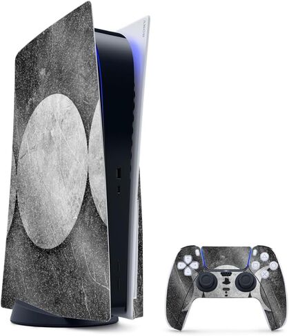 Glossy Glitter Gaming Skin Compatible with PlayStation 5 Bundle - Christmas Collection - Premium 3M Vinyl Protective Wrap Decal Cover - Easy to Apply | Crafted in The USA by MightySkins in Kuwait