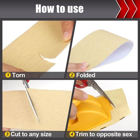 BOSHCRAFT 80 Grit PSA Longboard Sandpaper, 20-Yard Long Continuous Roll 2-3/4" Wide Self-Adhesive Sanding Paper for Auto Body Woodworking Metalworking in Saudi Arabia