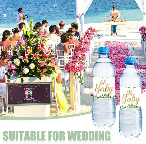 50pcs Baby Shower Water Bottle Labels, Waterproof Decorative Water Bottle Labels Personalized Water Bottle Wrap Stickers for Baby Shower Party Decorations (Animal Style) in Saudi Arabia