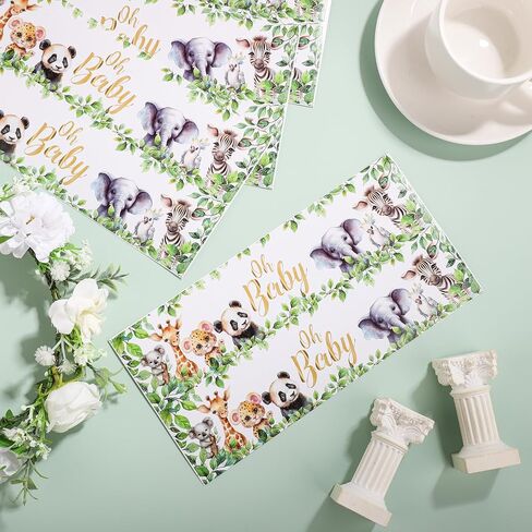 50pcs Baby Shower Water Bottle Labels, Waterproof Decorative Water Bottle Labels Personalized Water Bottle Wrap Stickers for Baby Shower Party Decorations (Animal Style) in Saudi Arabia