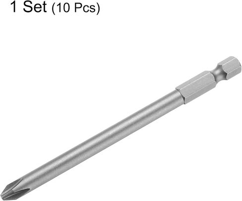 HARFINGTON 10 قطعة مفك البراغي فيليبس بت PH2 6.0 S2 الصلب 1/4 "عرافة عرقوب 4" طول المغناطيسي الصليب رئيس لقمة ثقب الطاقة in Saudi Arabia