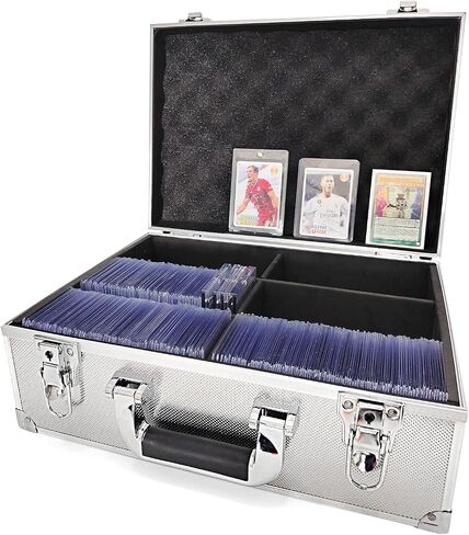 Toploaders Storage Box, Hard Toploaders Storage Case for 3" x 4" 35pt Rigid Card Holders, Card Deck Box Fits Cards, Top Loaders and Magnetic Card Holders (Black) in Saudi Arabia