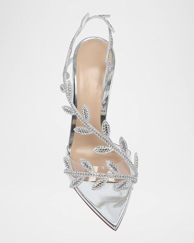 sexytag Clear Stiletto High Heels Pointed Open Toe Strappy Slingback Heeled Sandals for Women in Saudi Arabia