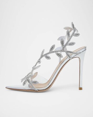 sexytag Clear Stiletto High Heels Pointed Open Toe Strappy Slingback Heeled Sandals for Women in Saudi Arabia