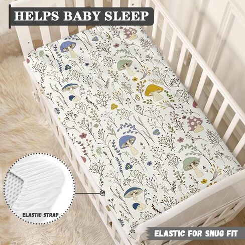 Teddy Bears Fitted Crib Sheet Watercolor Moon Star Clouds Standard Crib Mattress Fitted Sheet Grey Baby Toddler Bed Mattress Sheets for Boys Girls 28"x52" in Saudi Arabia