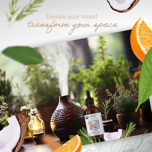 مزيج HBNO Organic Aromatic Armor™ (مقارنة باللصوص) - حجم قيمة 1 أونصة (30 مل) - مزيج الزيوت العطرية الطبيعية - مثالي للتنظيف والعلاج العطري والأعمال اليدوية والصابون وموزع الروائح in Kuwait