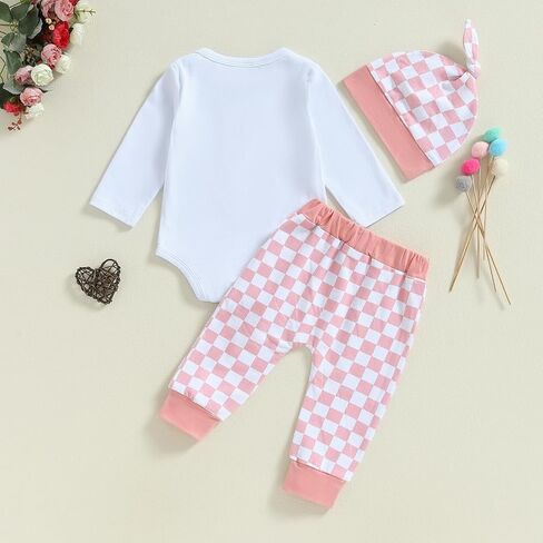 Baby Girl Clothes Newborn Little Sister Outfit Long Sleeve Romper Pants Set Preemie Baby Girl Clothes in Saudi Arabia