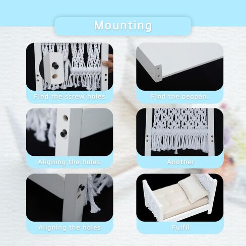 Newborn Photography Props Adorable Baby Doll Bed for White Wood Mini Bed for Photography Baby The Old Bed Photography Props Baby Photo Studio Props (Crib) in Saudi Arabia