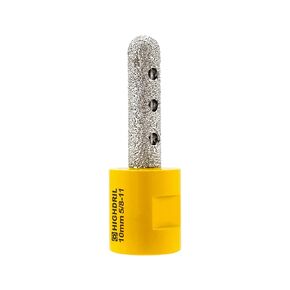 HIGHDRIL Diamond Milling Finger Bits - 35mm(1-3/8") Enlarging Shaping Grinding Holes, Dry Milling Bit for Porcelain,Hard Ceramic,Granite and Marble (Round Top)