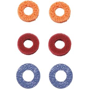 6 Pcs Precision Rings, Control Precision Rings Aim Assist Motion Control for PS4, PS5, Xbox One, Xbox Series X, Switch, Switch Pro (Red/Orange/Blue)