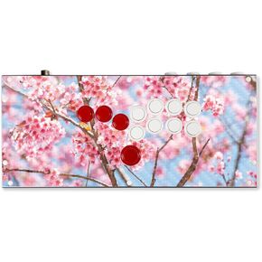 Carbon Fiber Gaming Skin Compatible with Hit Box (PS4/PC) - Asian Fabric - Premium 3M Vinyl Protective Wrap Decal Cover - Easy to Apply | Crafted in The USA by MightySkins