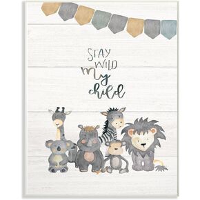 The Kids Room by Stupell Stay Wild My Child Animals
