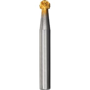Champion Cutting Tool SD11 TiN Coated Double Cut Bur, Ball Shape Solid Carbide, 1/8-Inch Cutter Diameter 3/32-Inch Length of Cut