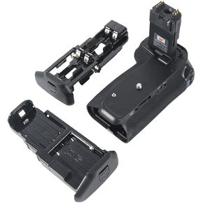 DSTE Replacement for Pro BG-E14 Vertical Battery Grip Compatible Canon EOS 70D 80D 90D SLR Digital Camera as LP-E6 LP-E6N