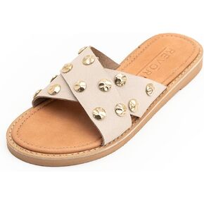 REVORN - SHINE Designer Sandal | Handcrafted Women Sandal | 100% Genuine Leather | Ultra Comfortable Insole | Flexible Sole | Sophisticated Design