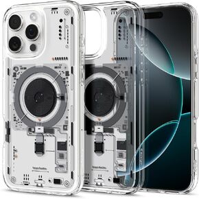 حافظة Spigen Ultra Hybrid MagFit مصممة لهاتف iPhone 16 Pro (2024) [مضادة للاصفرار] [حماية من الدرجة العسكرية] متوافقة مع MagSafe - أسود فروست in Saudi Arabia