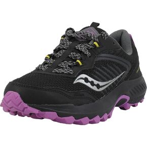Saucony Women's Excursion Tr15, Black/Mint/Yellow, 11 M