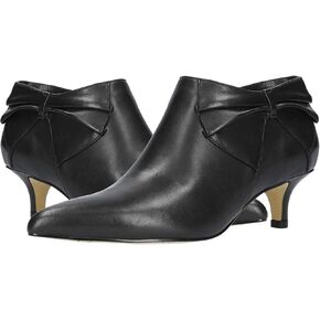 MOOMMO Women Low Kitten Heel Suede Ankle Boots Bow Pointed Closed Toe Zipper Chelsea Boots 2" Heels Buckle Strap Faux Suede Boot Zip Up Short Dress Booties Fall Office Wedding Cute Comfort 4-11 M US