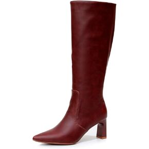 VenusCelia Women's Knee High Stretchy Fashion Boots